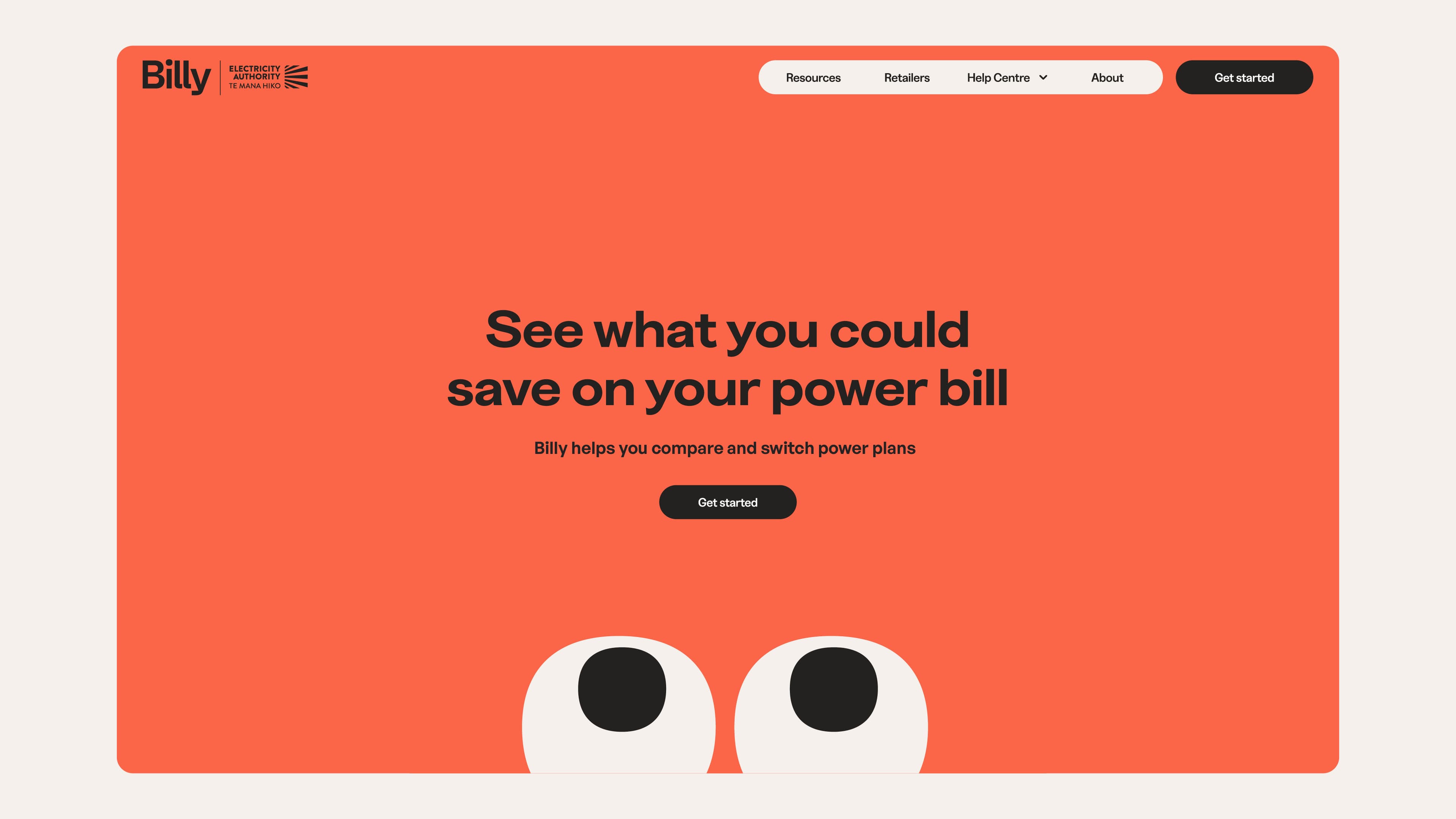 Billy landing page