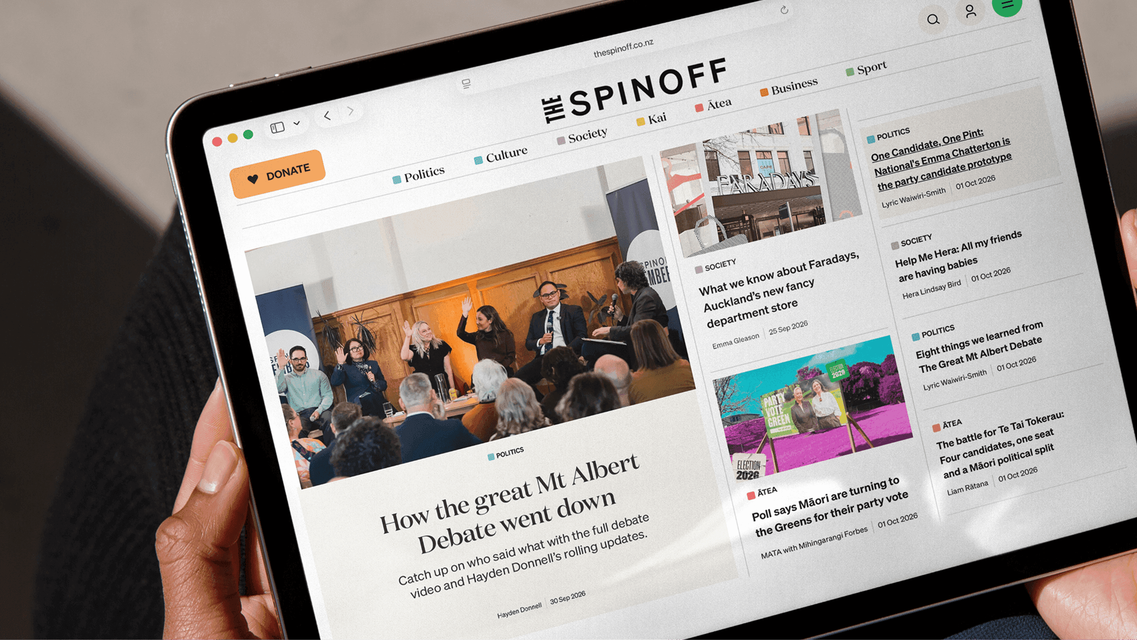 The Spinoff tablet